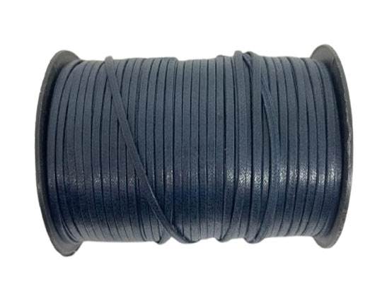 Flat Wax Cotton Cords - 3mm - Navy Blue