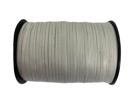 Flat Wax Cotton Cords - 3mm - White