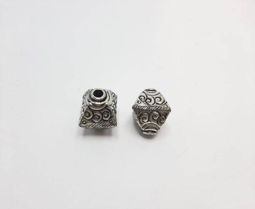 Antique Silver Plated beads - 44006