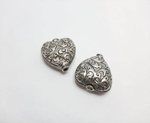 Antique Silver Plated beads - 44009