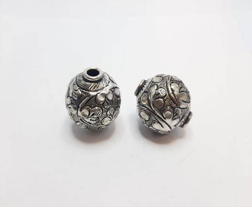 Antique Silver Plated beads - 44015