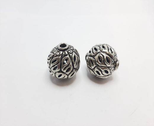 Antique Silver Plated beads - 44016