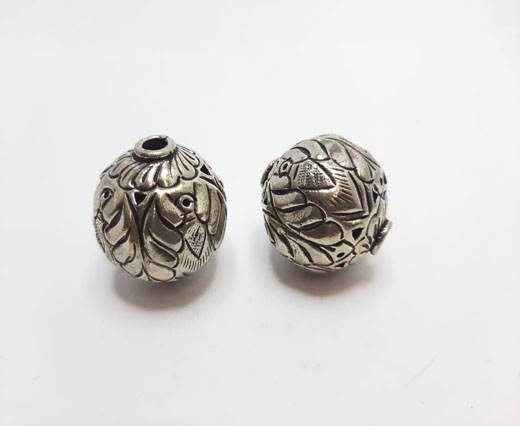 Antique Silver Plated beads - 44018