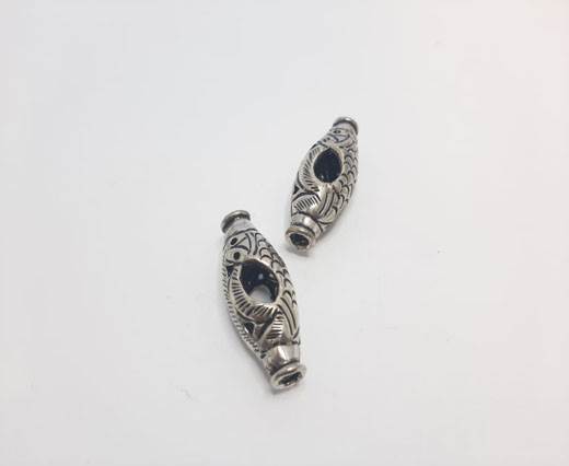 Antique Silver Plated beads - 44022