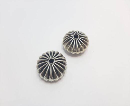 Antique Silver Plated beads - 44024