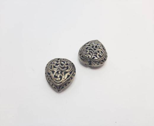 Antique Silver Plated beads - 44026