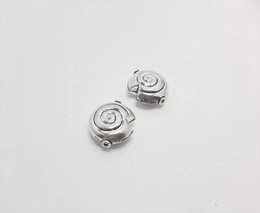 Antique Silver Plated beads - 44027