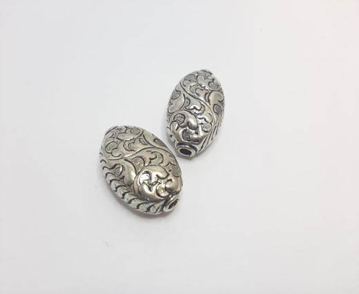 Antique Silver Plated beads - 44028