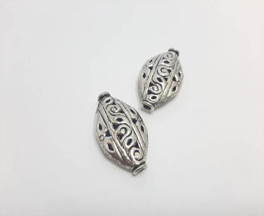 Antique Silver Plated beads - 44029