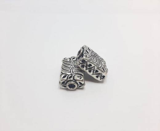 Antique Silver Plated beads - 44031