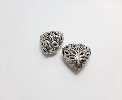Antique Silver Plated beads - 44035