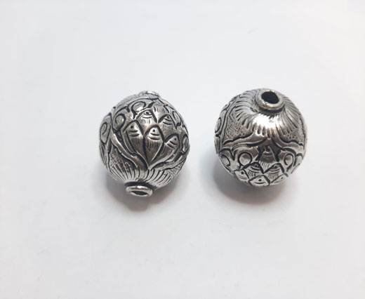Antique Silver Plated beads - 44039