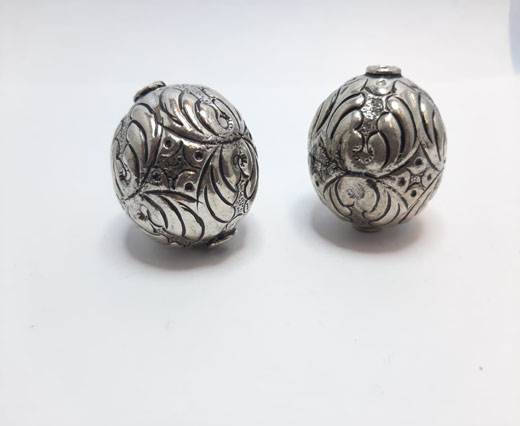 Antique Silver Plated beads - 44042