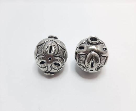 Antique Silver Plated beads - 44044