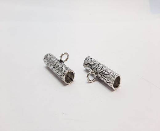 Antique Silver Plated beads - 44054
