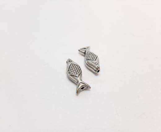 Antique Silver Plated beads - 44059