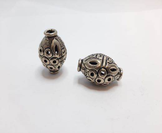 Antique Silver Plated beads - 44068