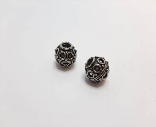 Antique Silver Plated beads - 44069