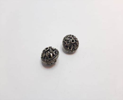 Antique Silver Plated beads - 44072
