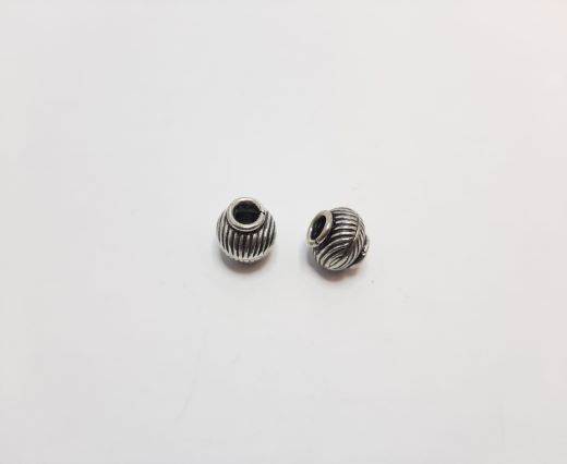 Antique Silver Plated beads - 44078