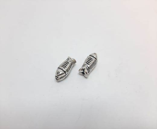 Antique Silver Plated beads - 44083