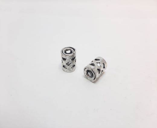 Antique Silver Plated beads - 44088