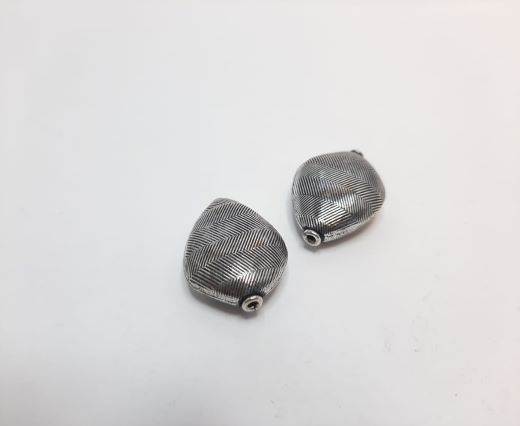 Antique Silver Plated beads - 44089