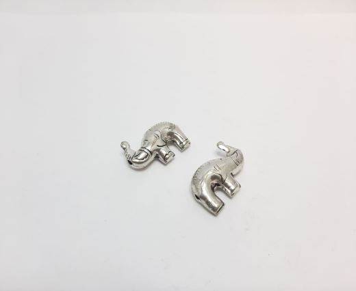 Antique Silver Plated beads - 44090