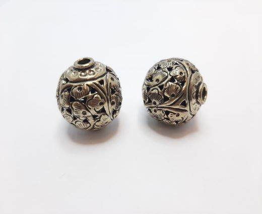Antique Silver Plated beads - 44096