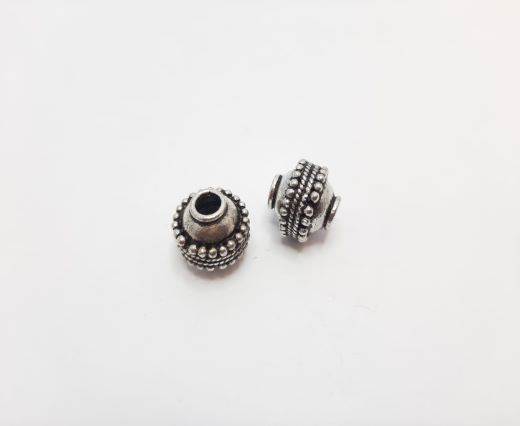 Antique Silver Plated beads - 44098