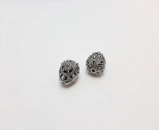 Antique Silver Plated beads - 44099