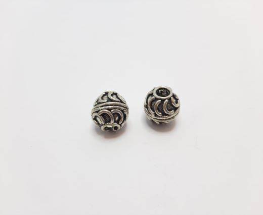 Antique Silver Plated beads - 44108