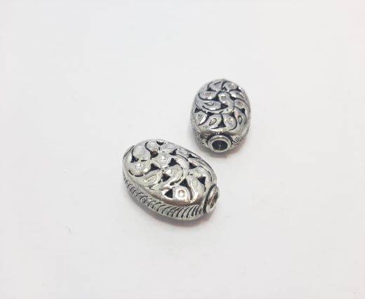 Antique Silver Plated beads - 44113
