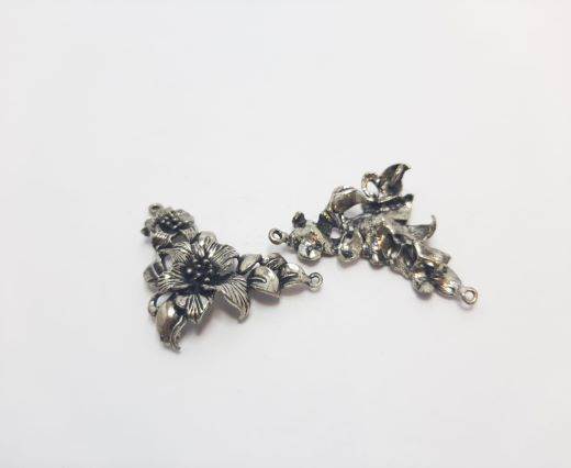 Antique Silver Plated beads - 44126