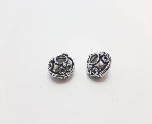 Antique Silver Plated beads - 44129