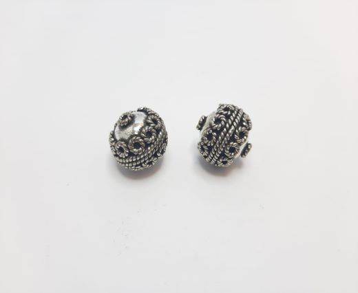 Antique Silver Plated beads - 44135