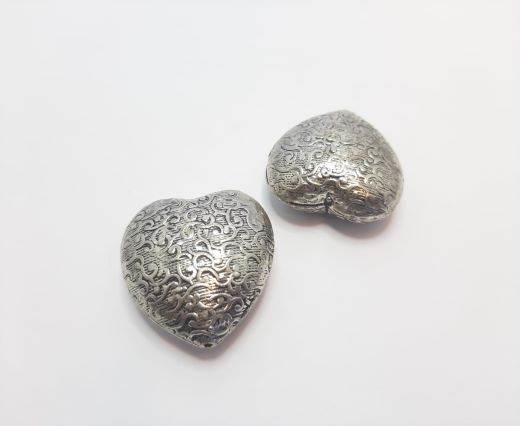 Antique Silver Plated beads - 44136