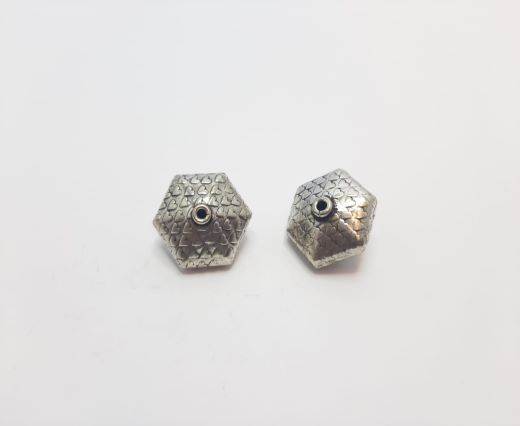 Antique Silver Plated beads - 44142