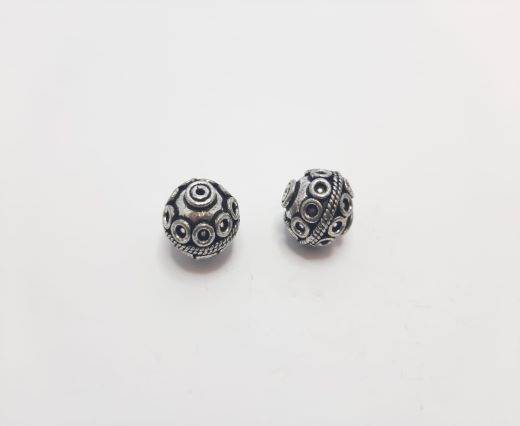Antique Silver Plated beads - 44143