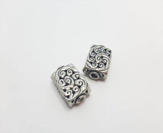 Antique Silver Plated beads - 44144