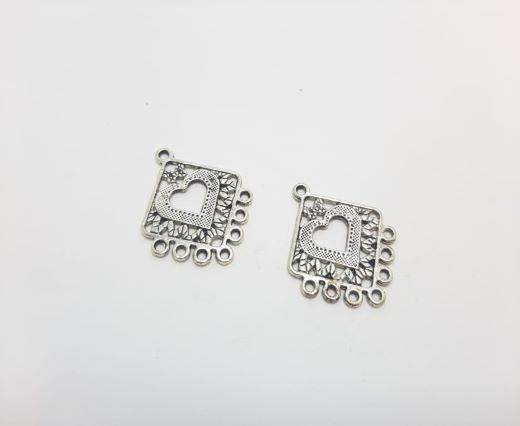 Antique Silver Plated beads - 44146
