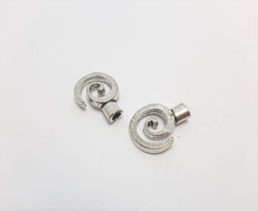 Antique Silver Plated beads - 44151