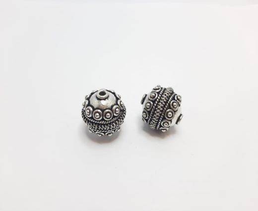 Antique Silver Plated beads - 44159
