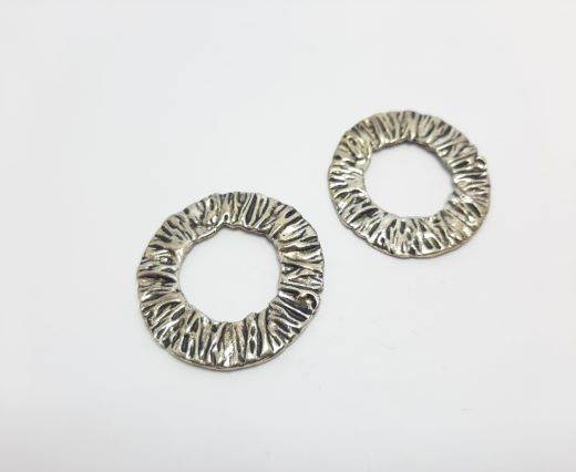 Antique Silver Plated beads - 44161