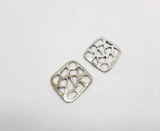 Antique Silver Plated beads - 44162