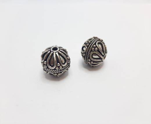 Antique Silver Plated beads - 44168