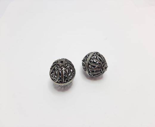 Antique Silver Plated beads - 44172