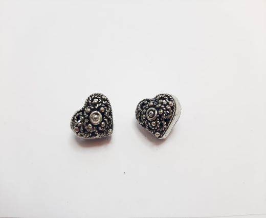 Antique Silver Plated beads - 