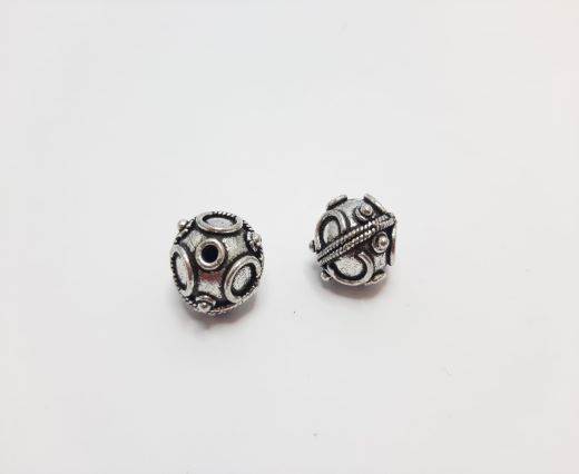 Antique Silver Plated beads - 44177