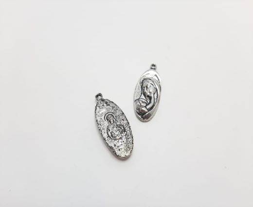 Antique Silver Plated beads - 44181